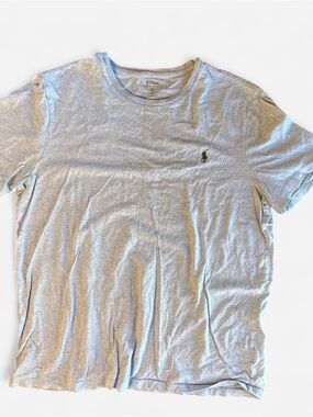 Polo by Ralph Lauren Men’s Light Blue Crew Neck T-Shirt Custom Fit size XL